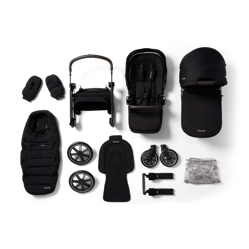 Nuna Triv LX 2in1 Pushchair + Carrycot Bundle - Caviar