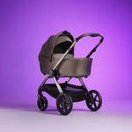Bababing Raffi MKII 12pc 4in1 Travel System Bundle Inc 360 Car Seat + Isofix Base - Minky