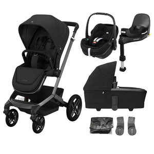 Maxi-Cosi Fame 6 Piece Travel System - Twillic Black