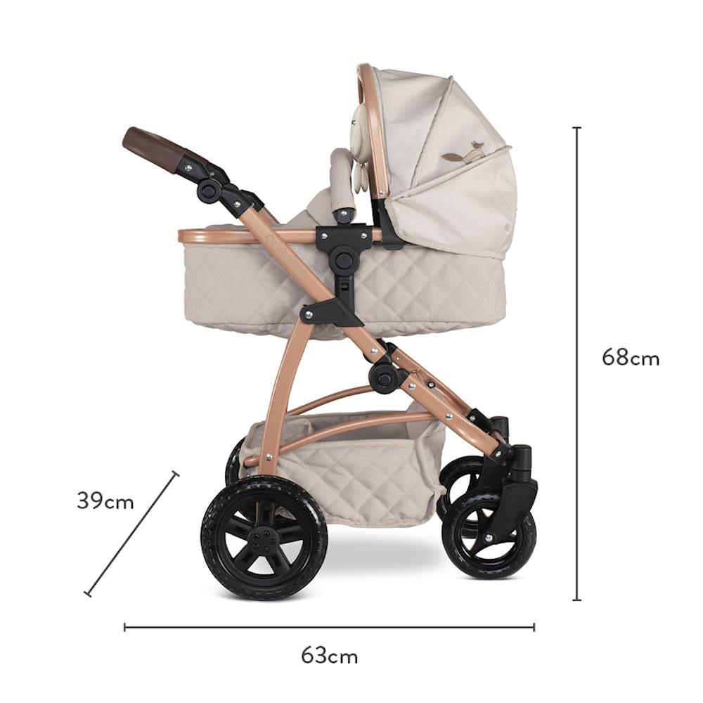 Cosatto Wow 3in1 Complete Dolls Travel System Set - Whisper