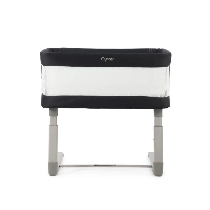 Oyster Drop Side Wiggle Crib Co-Sleeper - Carbonite