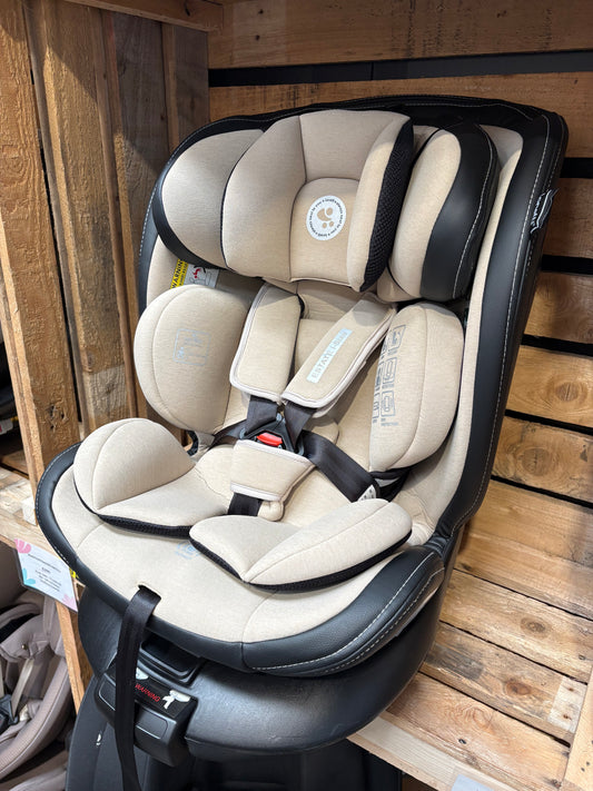 EX DISPLAY Lorelli Estate All Stage i-Size Isofix 360 Rotating Car Seat - Beige