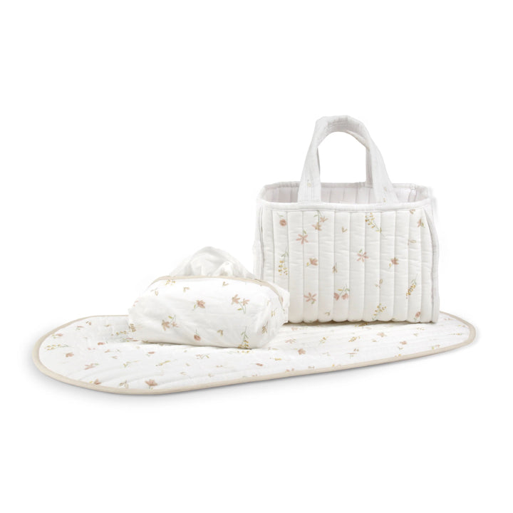 CuddleCo Nappy Caddy Set - Cashmere Meadow
