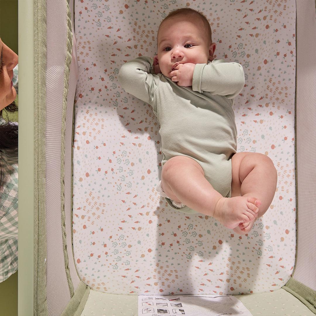 Tutti Bambini Cozee Zen Bedside Crib - Eucalyptus
