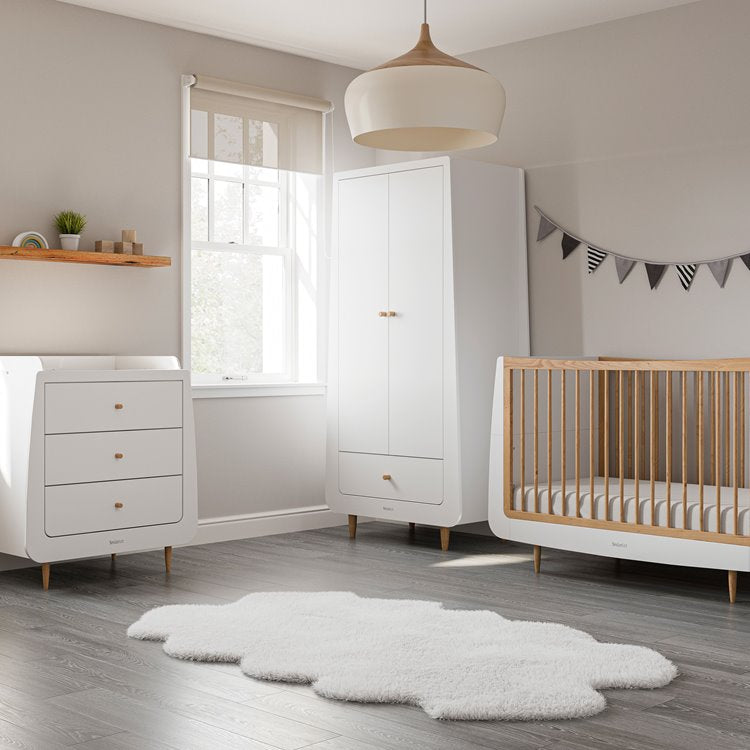 SnuzKot Skandi 3 Piece Nursery Furniture Set - Natural