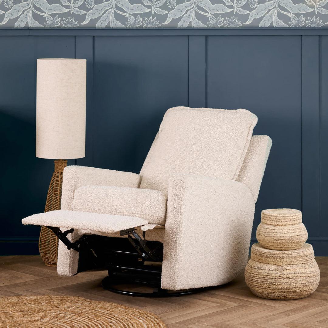 Obaby Denver Swivel Glider Recliner Chair - Bouclé
