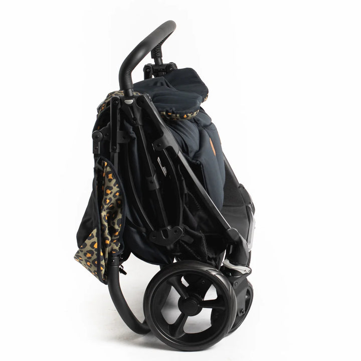 Roma Gemini Double Pushchair - Khaki Leopard