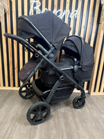 PRE LOVED Silver Cross Wave Double Pushchair - Onyx