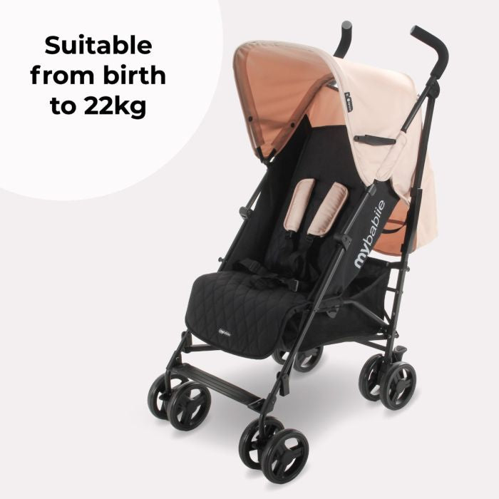 My Babiie MB01 Lightweight Stroller - Blush Pink