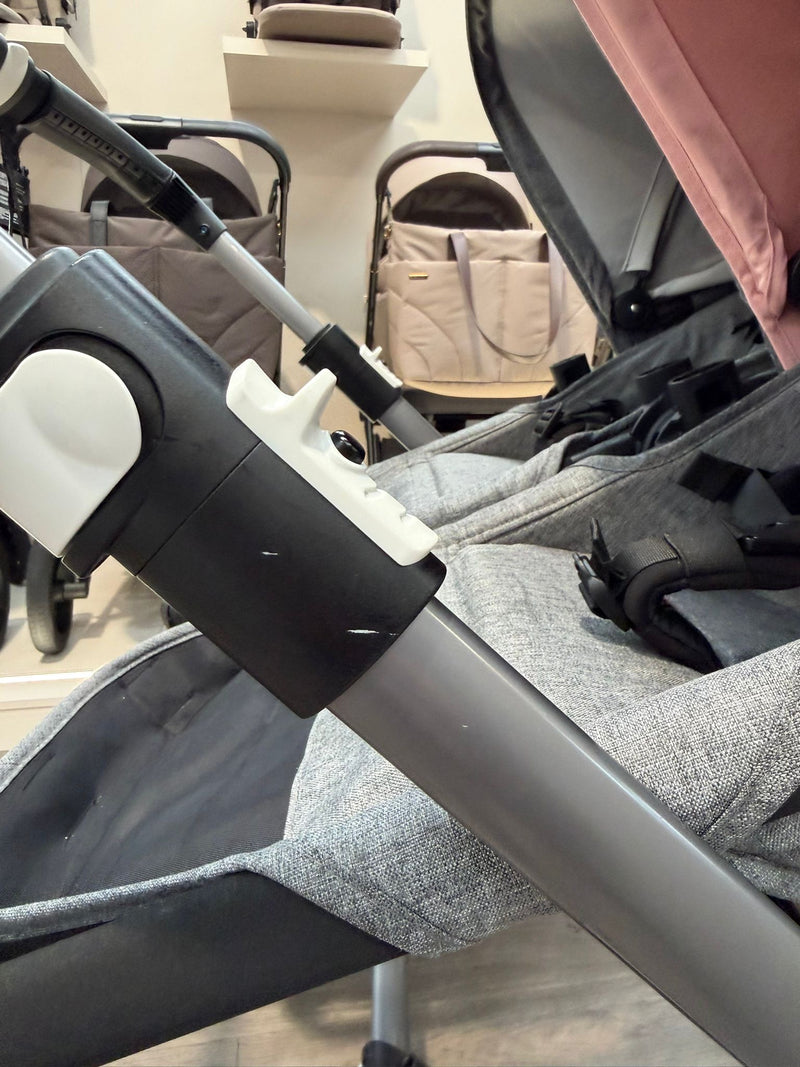 PRE LOVED Bugaboo Donkey5 Duo Pushchair - Grey Melange/Morning Pink