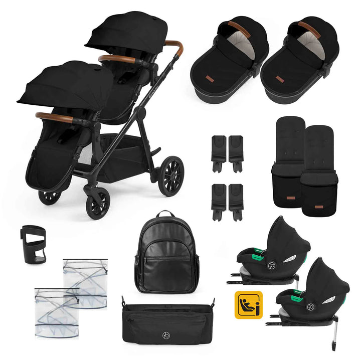 Ickle Bubba Libra Twin 18 Piece Bundle - Black