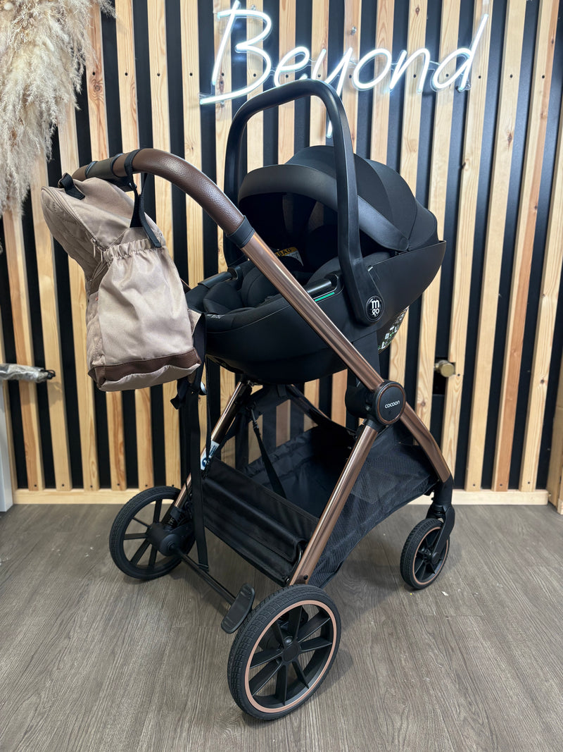 EX DISPLAY Mee-go Cocoon 3in1 Travel System - Toffee