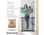 Liberty Security Gate With Smart Stay-Open Feature- Black