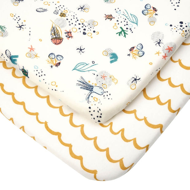 Tutti Bambini Bedside Crib Fitted Sheets 2pk – Our Planet