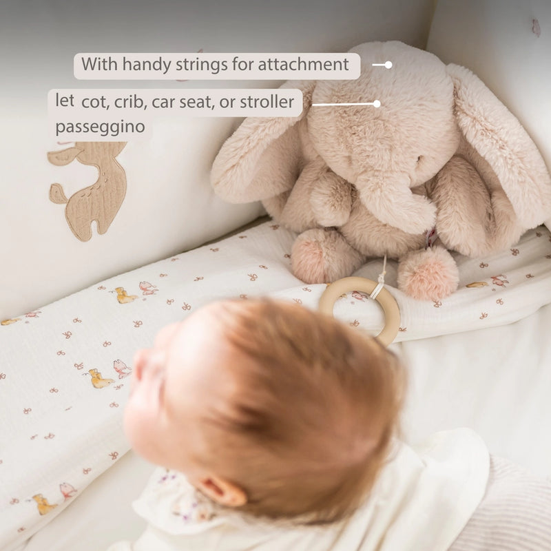 Nattou Fanfan Musical Soft Cuddle Elephant - Sand