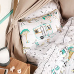 Down By the River Kids 100% Cotton Duvet Cover Set - White