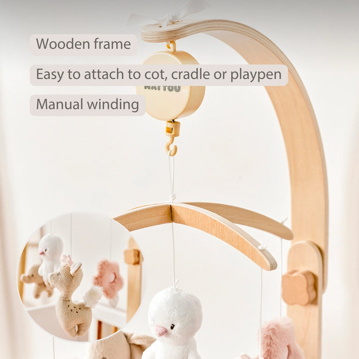 Nattou Fanfan Baby Musical Wooden Mobile