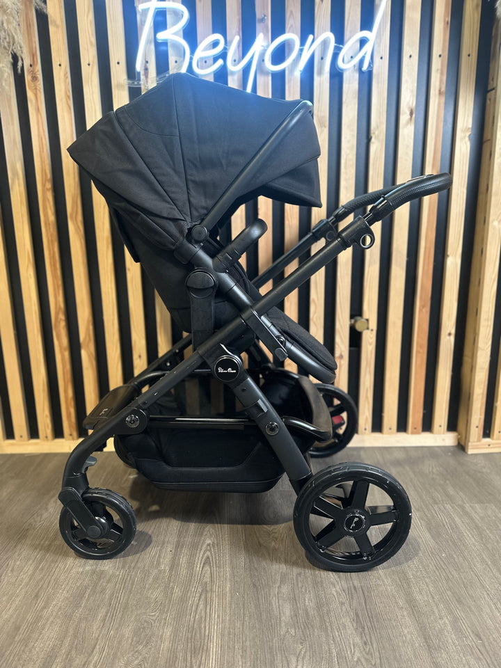 PRE LOVED Silver Cross Wave Pram + Pushchair - Onyx