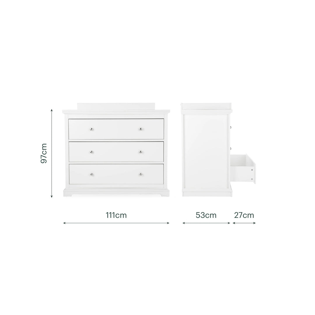 CuddleCo Beaumont 2 Piece Nursery Furniture Set - White