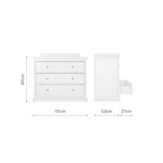 CuddleCo Beaumont Dresser Changer - White