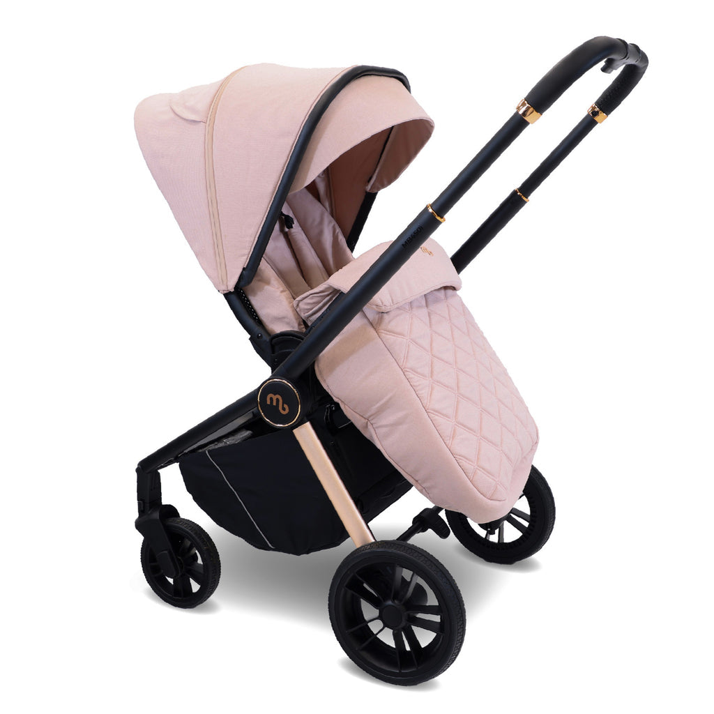 My Babiie MB450i 3in1 Travel System with Rotating Car Seat + Base - Pastel Pink