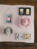 Fiona Walker Elephant with Vintage Ruff Head Mini - Grey