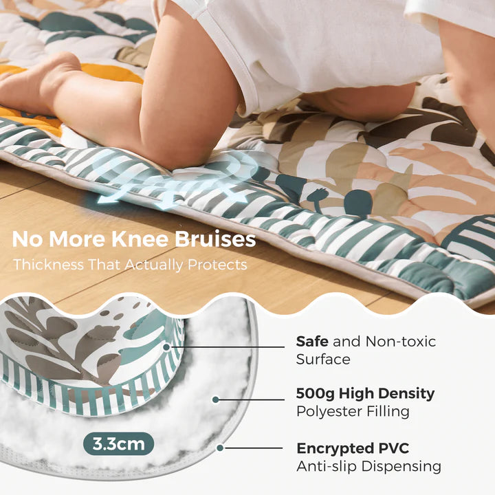 Momcozy Baby Portable Play Mat - Green Forest