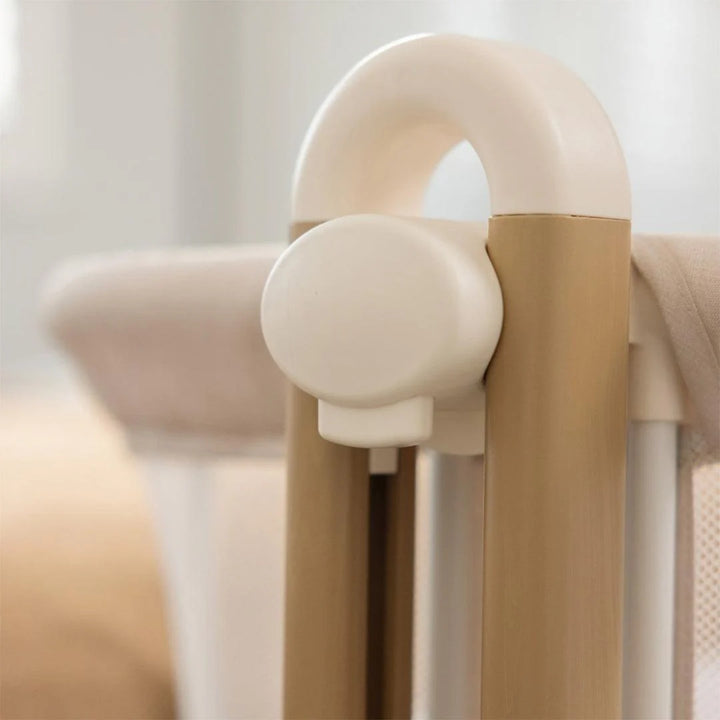 Obaby Cloud Bedside Crib - Oatmeal
