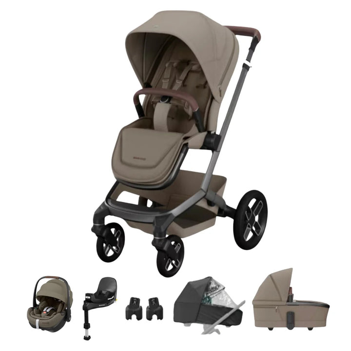 Maxi-Cosi Fame Travel System- Twillic Truffle | Black