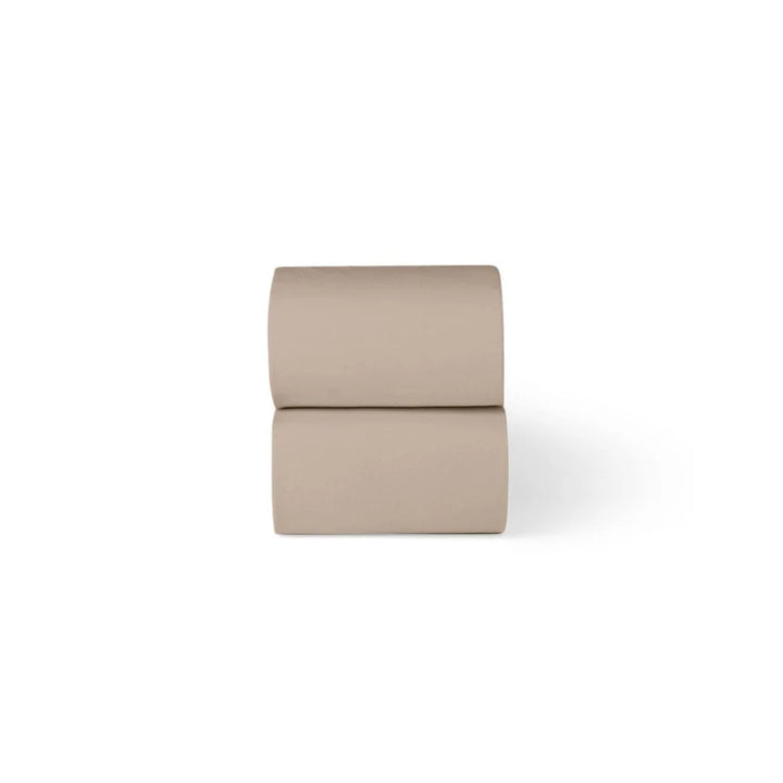 The Little Green Sheep Organic Moses Basket Fitted Sheets - Truffle