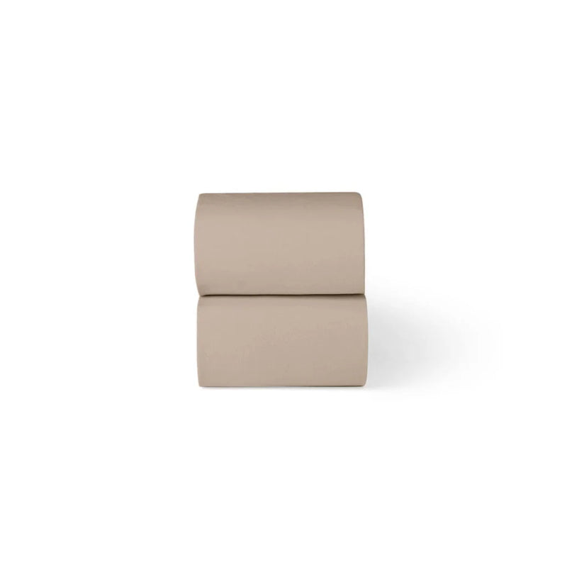 The Little Green Sheep Organic Moses Basket Fitted Sheets - Truffle