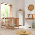 Tutti Bambini Malmo And Rio 3 Piece Nursery Furniture Set - Dove Grey/Oak