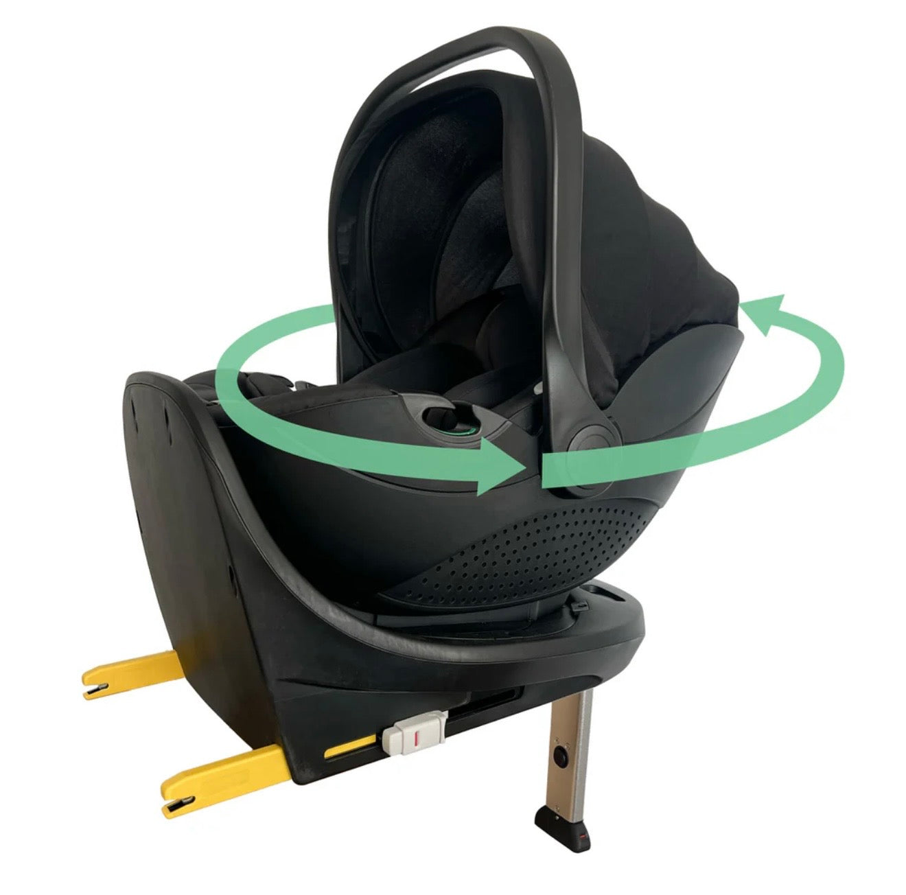 OPEN BOX My Babiie MBCS05 Rotating Infant Carrier Car Seat and Base - Black