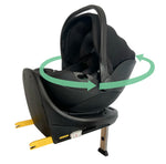 OPEN BOX My Babiie MBCS05 Rotating Infant Carrier Car Seat and Base - Black
