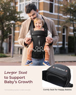 Momcozy 2-In-1 Hip Seat Baby Carrier - Black