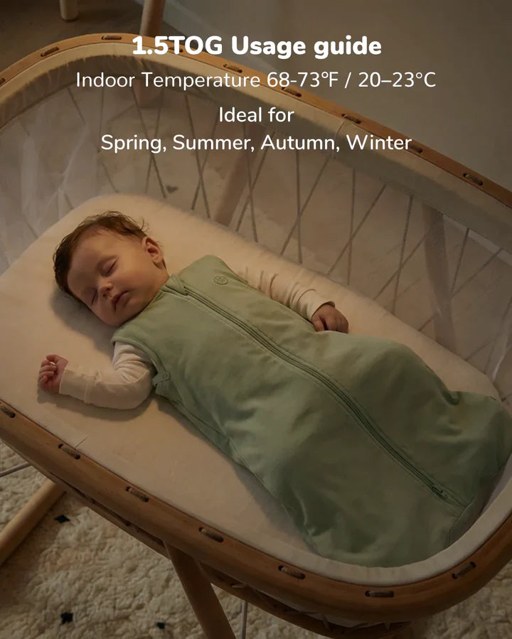 Momcozy Baby Sleeping Bag 1.5 TOG - Green