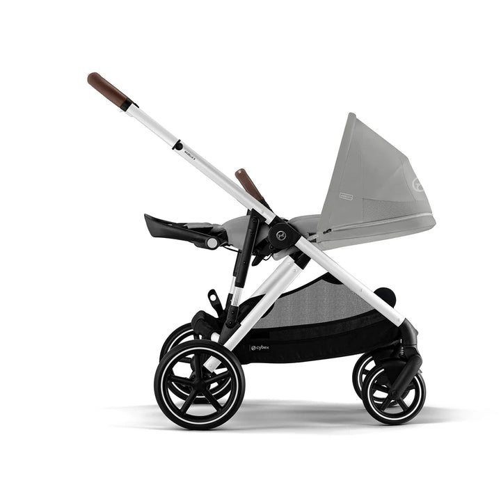 Cybex Gazelle Essential Bundle Inc Gold Footmuff - Stone Grey/Silver