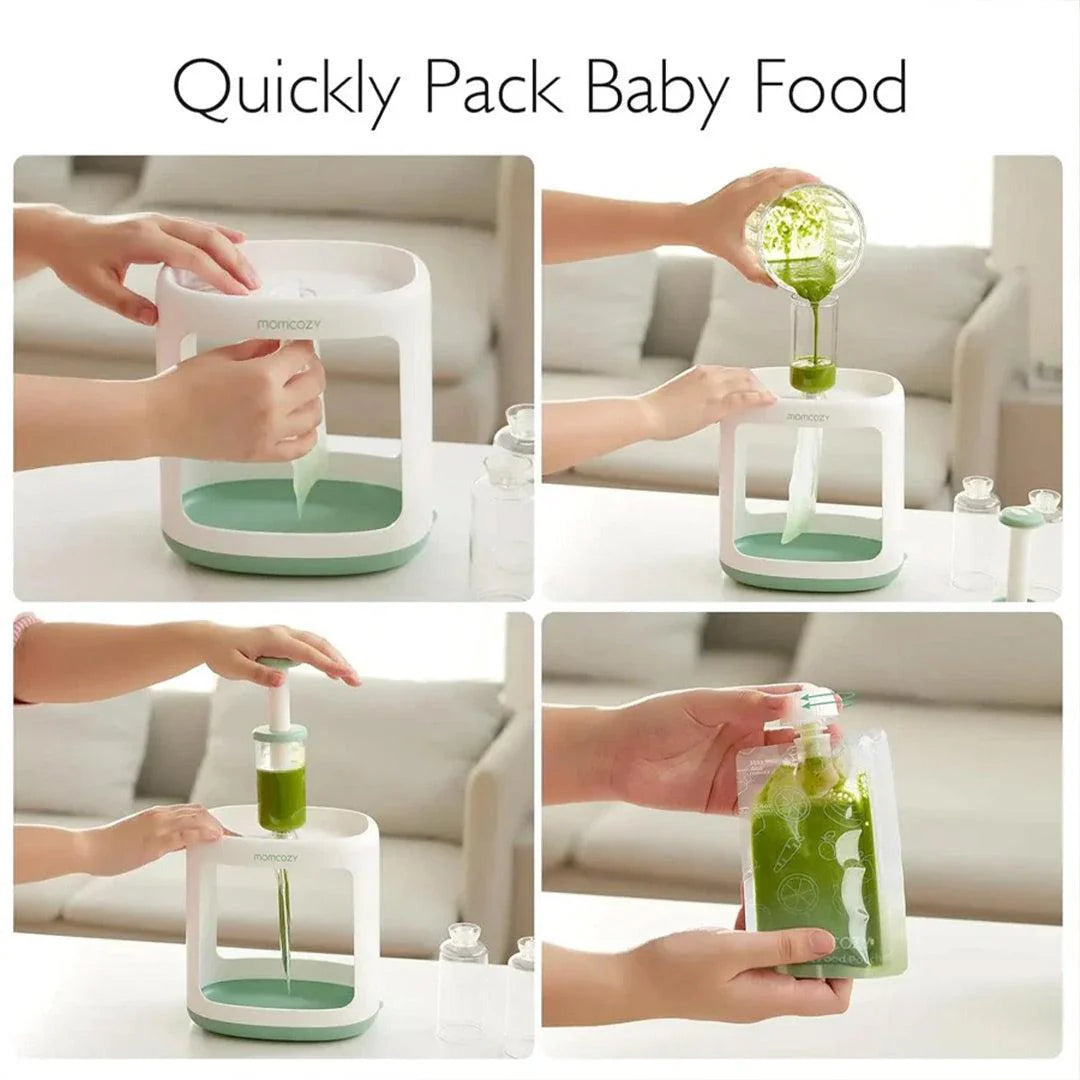 Momcozy Squeeze Station Baby Food Maker - White/Green
