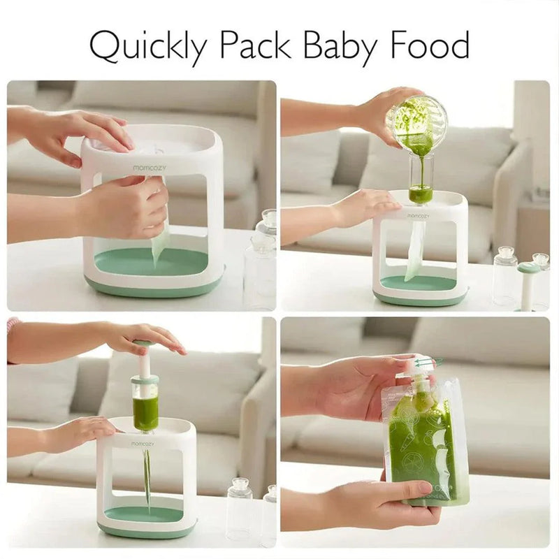 Momcozy Squeeze Station Baby Food Maker - White/Green