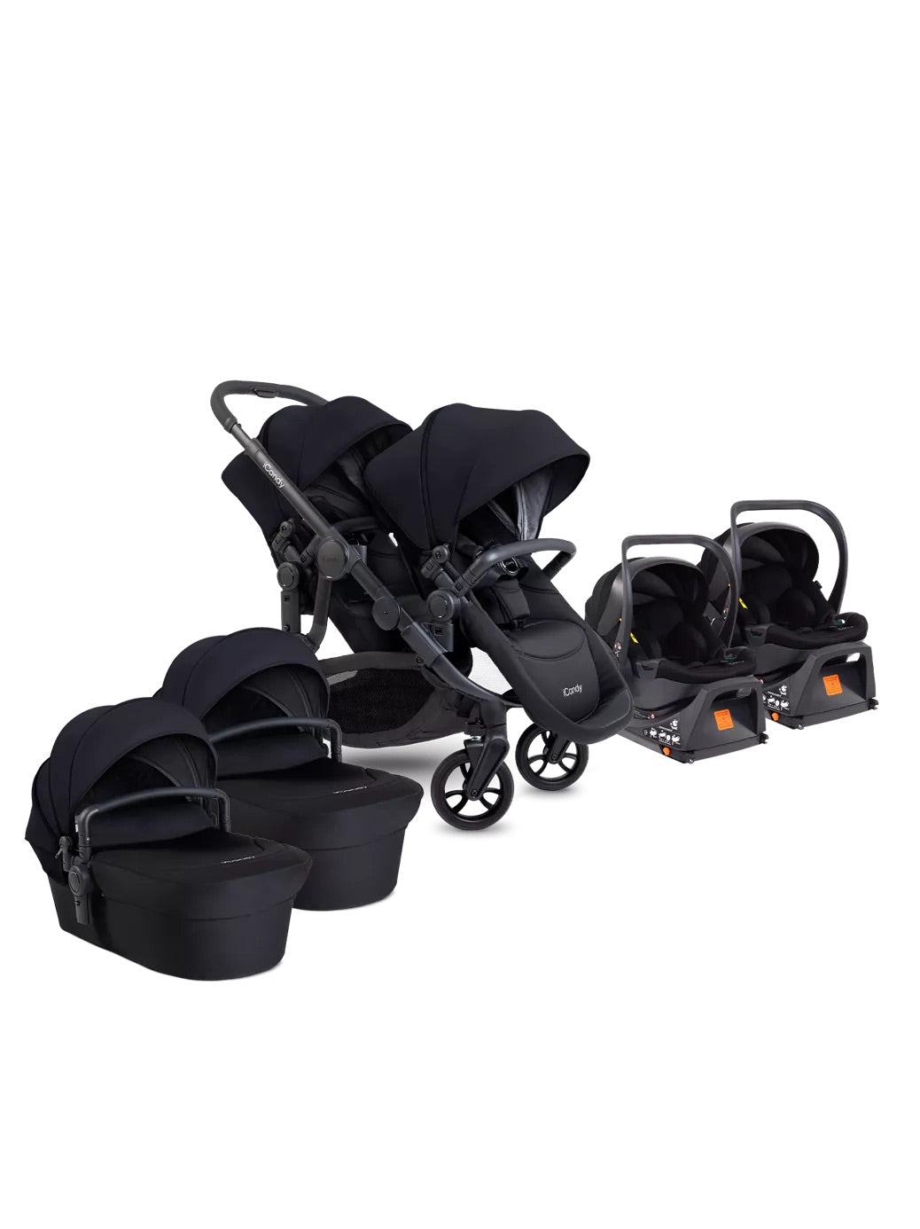 iCandy Orange 4 Twin Complete Bundle - Black Edition