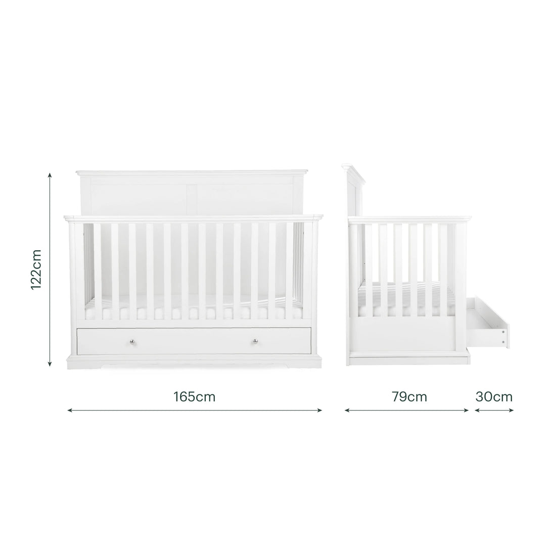CuddleCo Beaumont Grand 2 Piece Nursery Furniture Set - White
