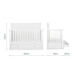 CuddleCo Beaumont Grand 3 Piece Nursery Furniture Set - White