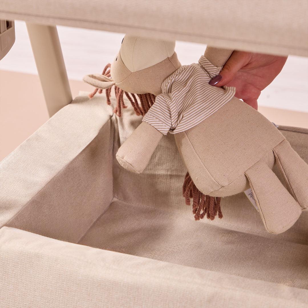 Tutti Bambini Cozee Air 2 Bedside Crib - Soft Walnut/Cocoa