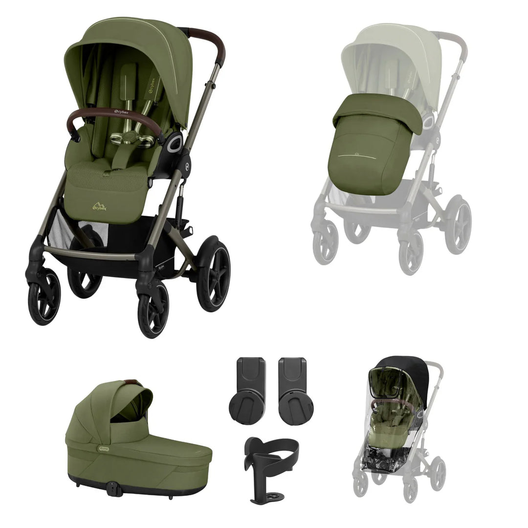 Cybex Talos S Lux 8 Piece Bundle - Moss Green