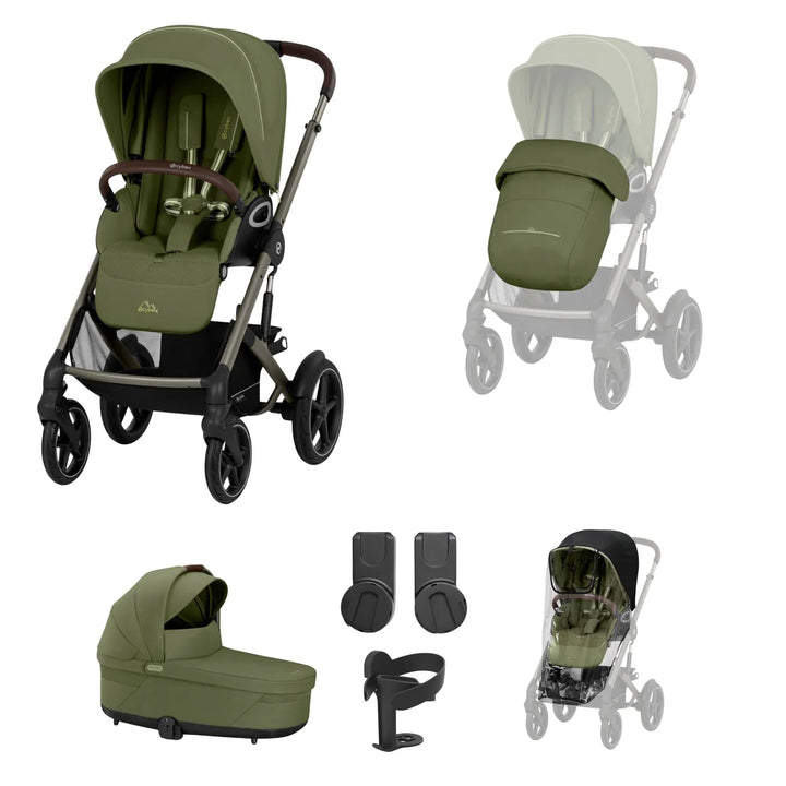 Cybex Talos S Lux 8 Piece Bundle - Moss Green