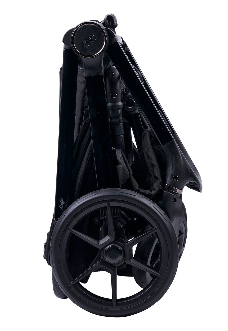 Bababing Raffi MKII 18 Piece Travel System, Home & Feeding Bundle - Satin Black