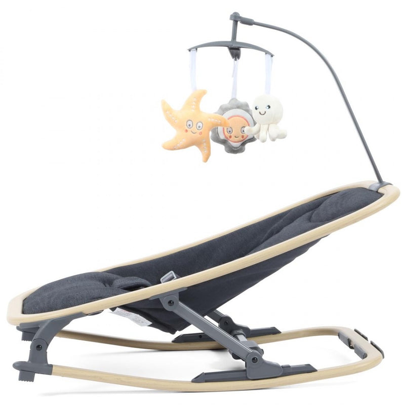 Oyster Rocker Chair - Carbonite