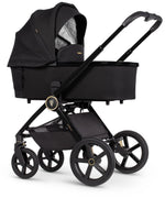 Venicci Upline2 Pushchair, Carrycot + Accessories Travel System Bundle - All Black