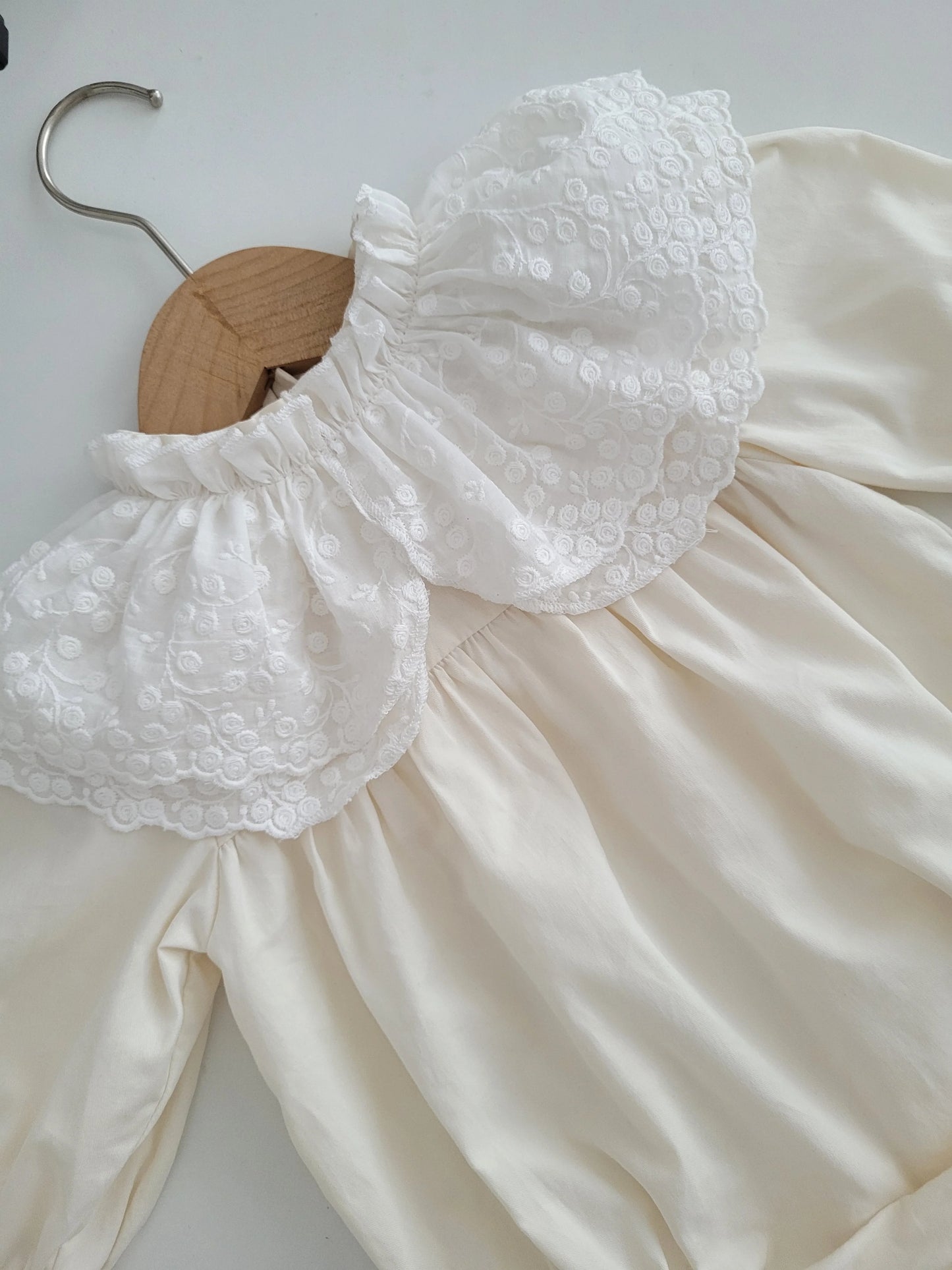 Nunubebe Jane Premium Lace Collar Romper