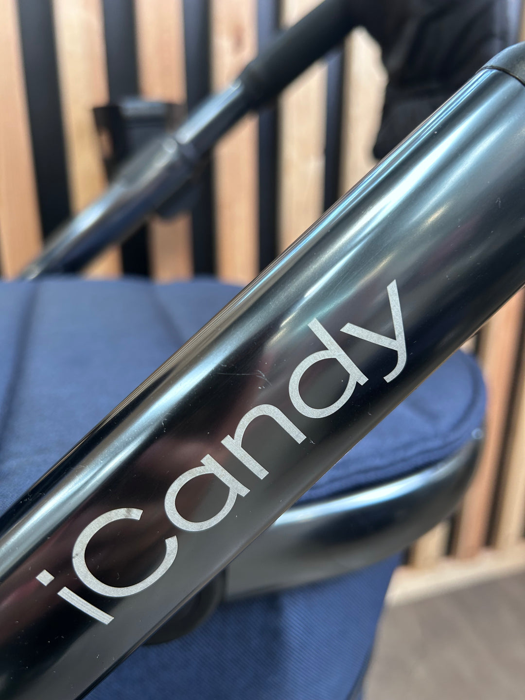 PRE LOVED iCandy Peach 6 Travel System - Navy Twill